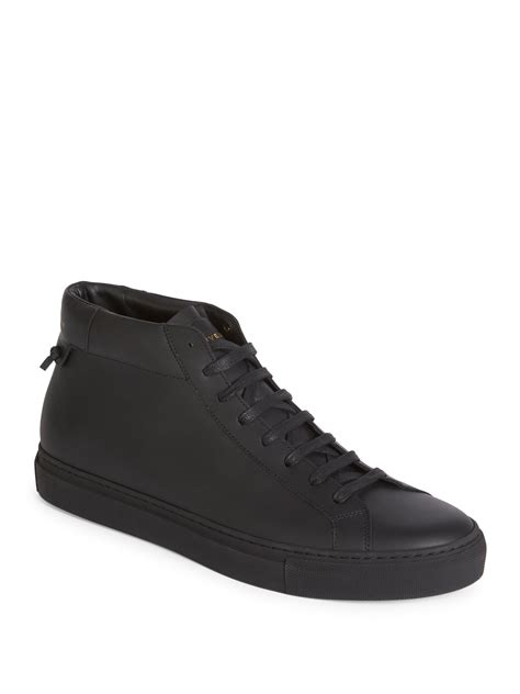 givenchy urban street leather mid top sneakers